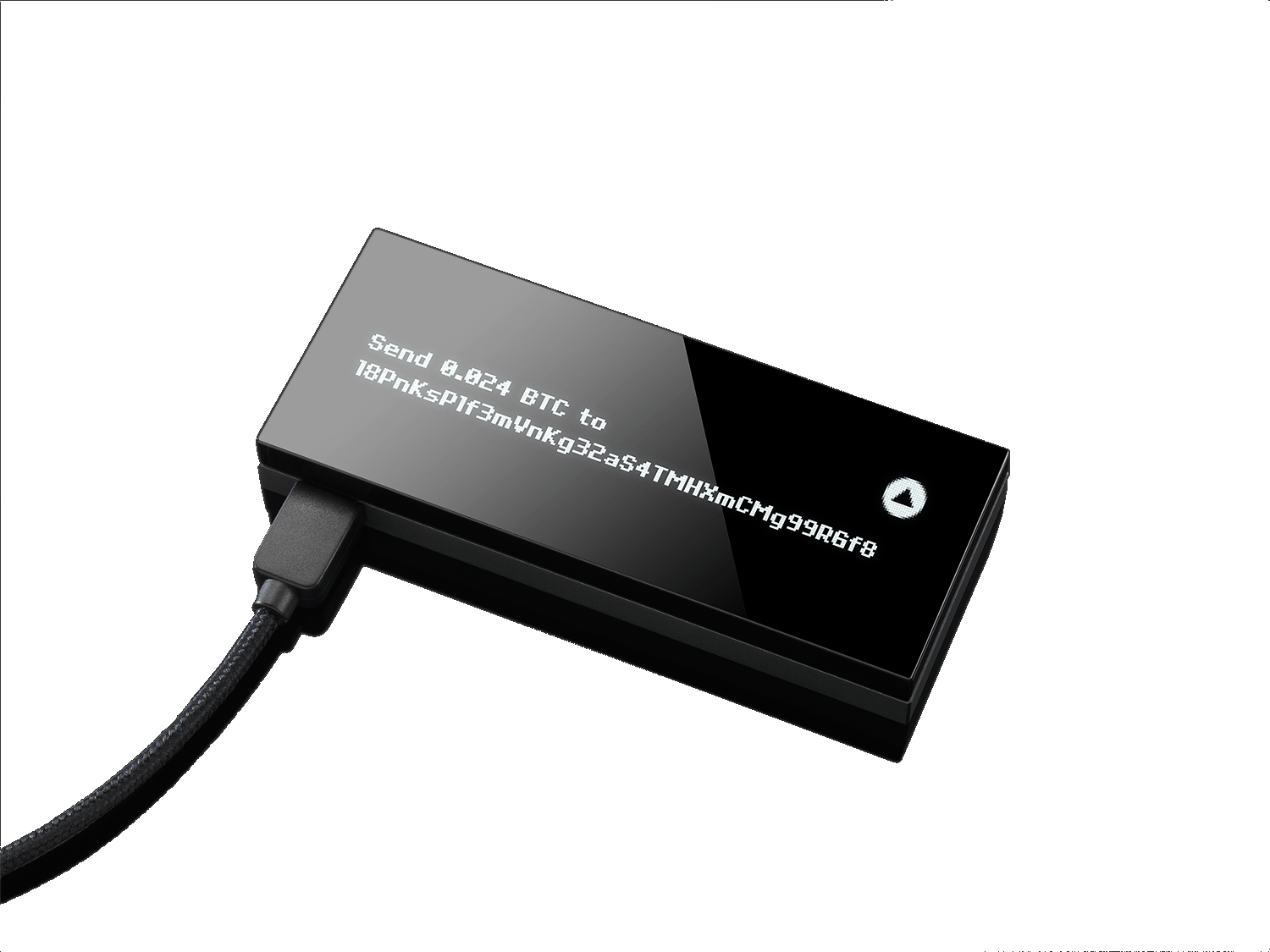 KeepKey OLED showing transaction details
